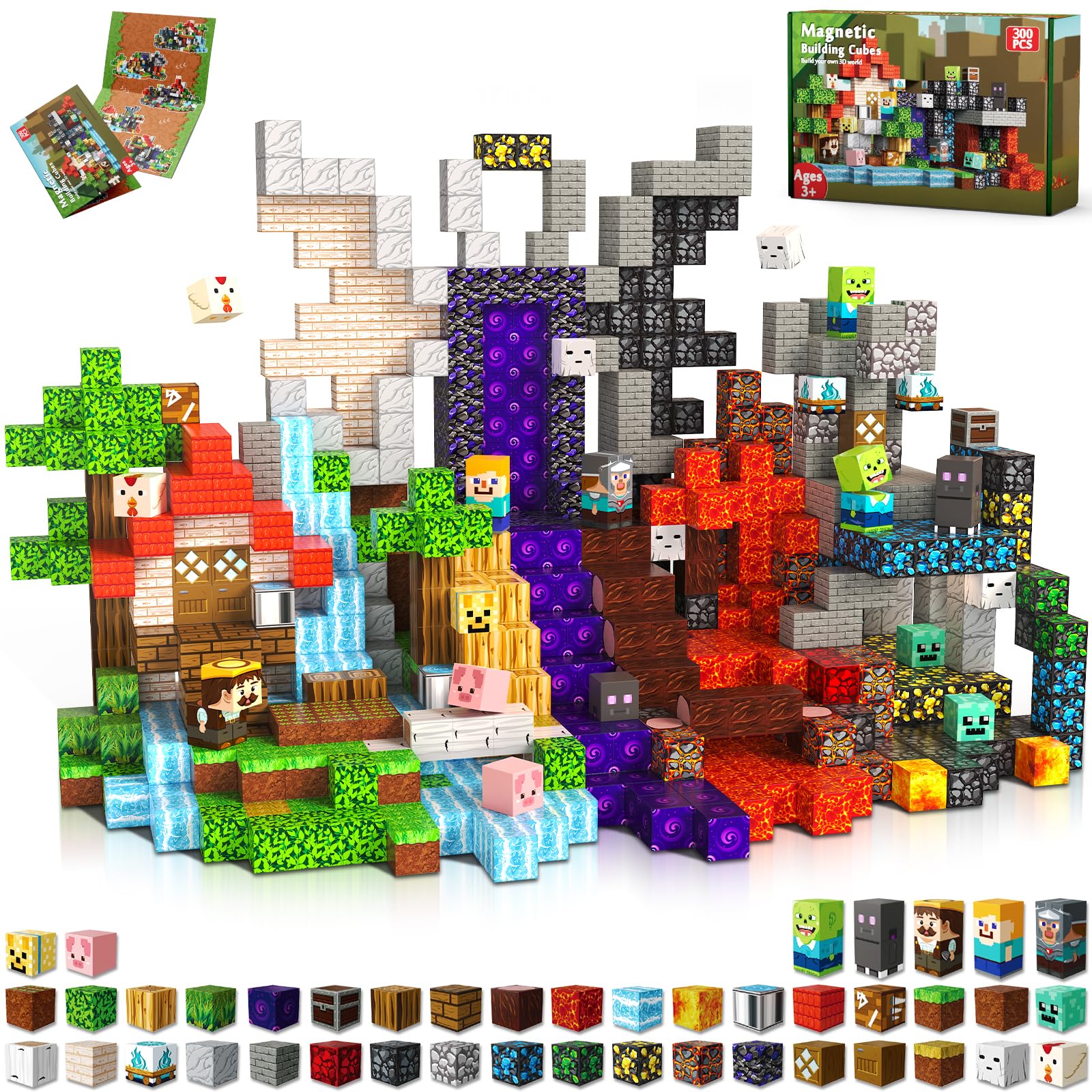 Magnetic Building Blocks – Minecraft-Inspired Magnet Cubes for Kids - Image 9