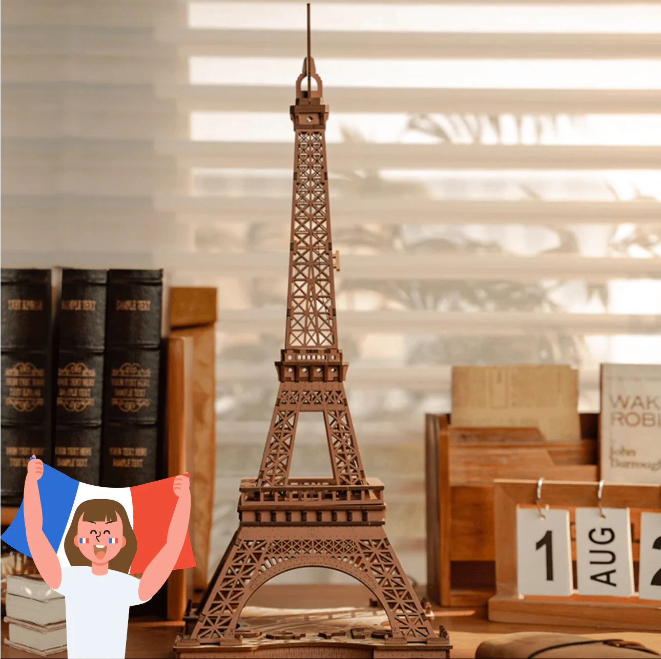 Eiffel Tower 3D Wooden Puzzle - Image 5