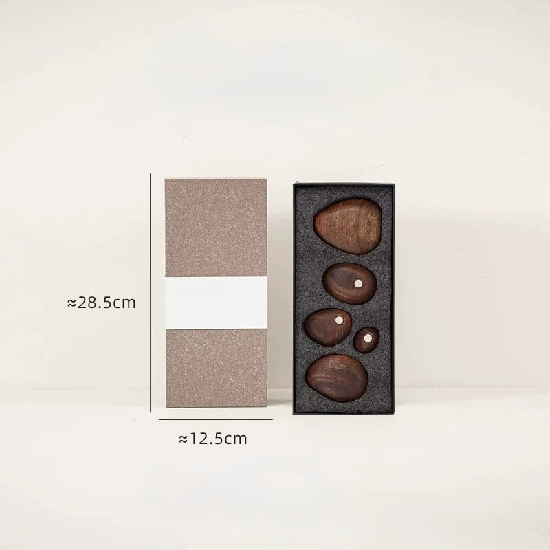 Balance Magnetic Wooden Stones – Handcrafted Solid Wood Balancing Sculpture - Image 4