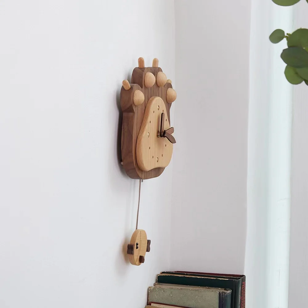Handmade Wooden Wall Clock - Image 4