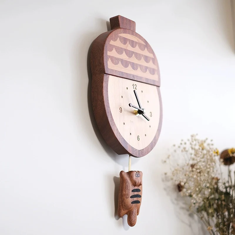 Handmade Wooden Wall Clock - Image 5