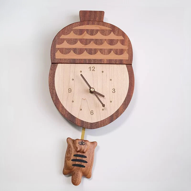 Handmade Wooden Wall Clock - Image 6