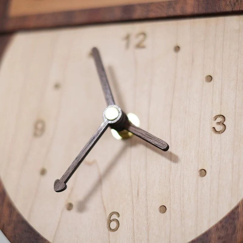 Handmade Wooden Wall Clock - Image 7