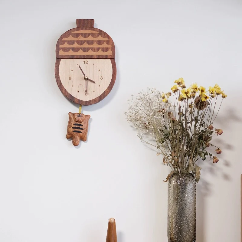 Handmade Wooden Wall Clock - Image 8