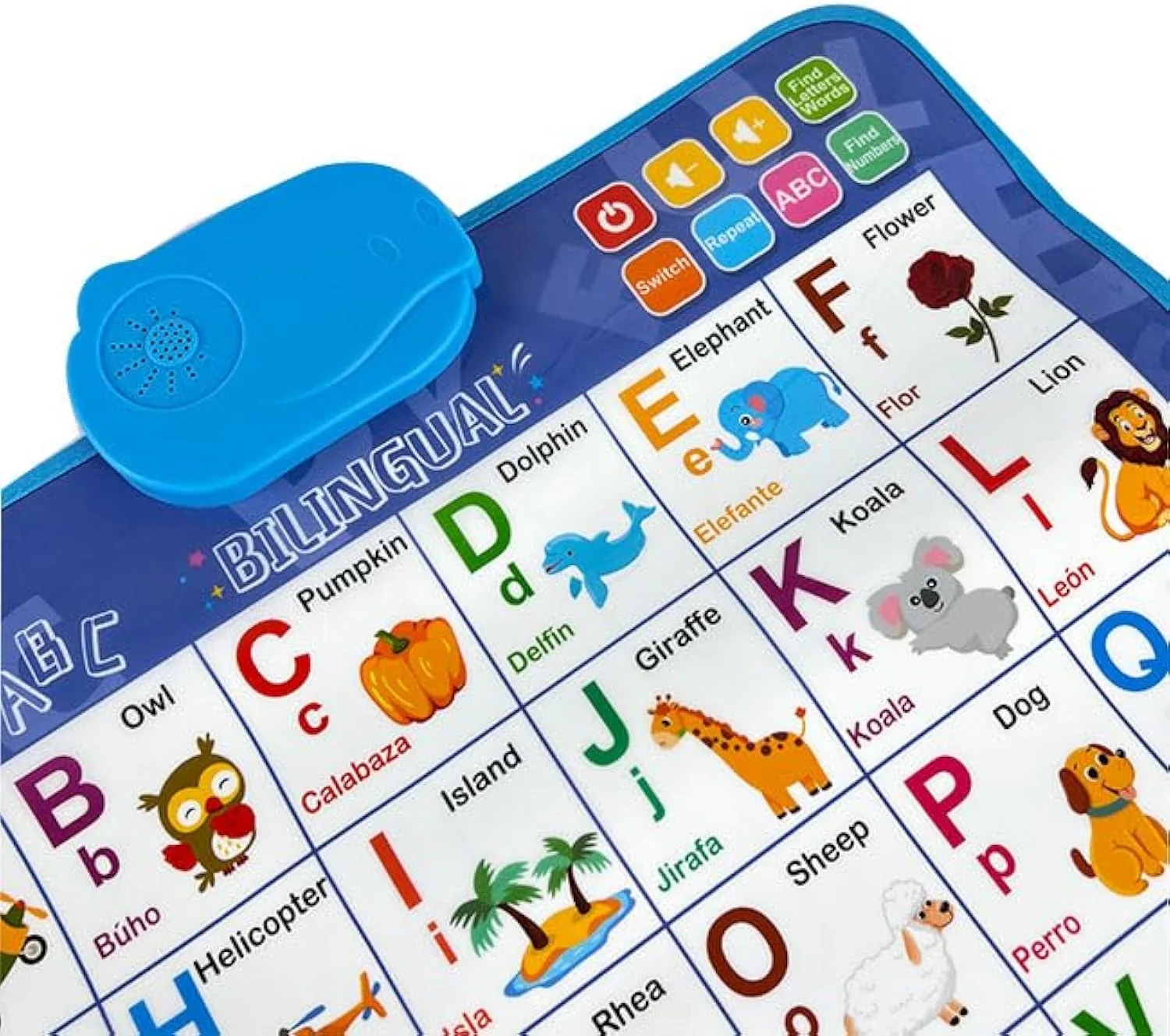 Bilingual Talking ABC & 123 Poster — English & Spanish Interactive Learning for Toddlers - Image 4