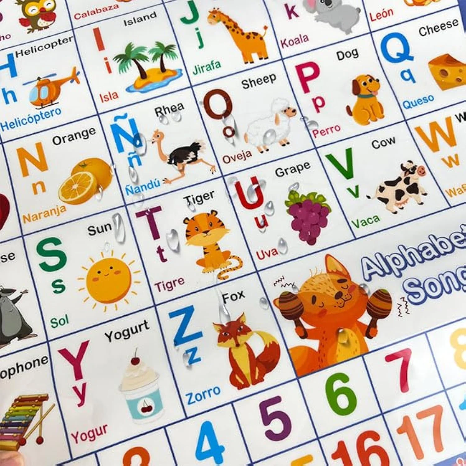 Bilingual Talking ABC & 123 Poster — English & Spanish Interactive Learning for Toddlers - Image 7