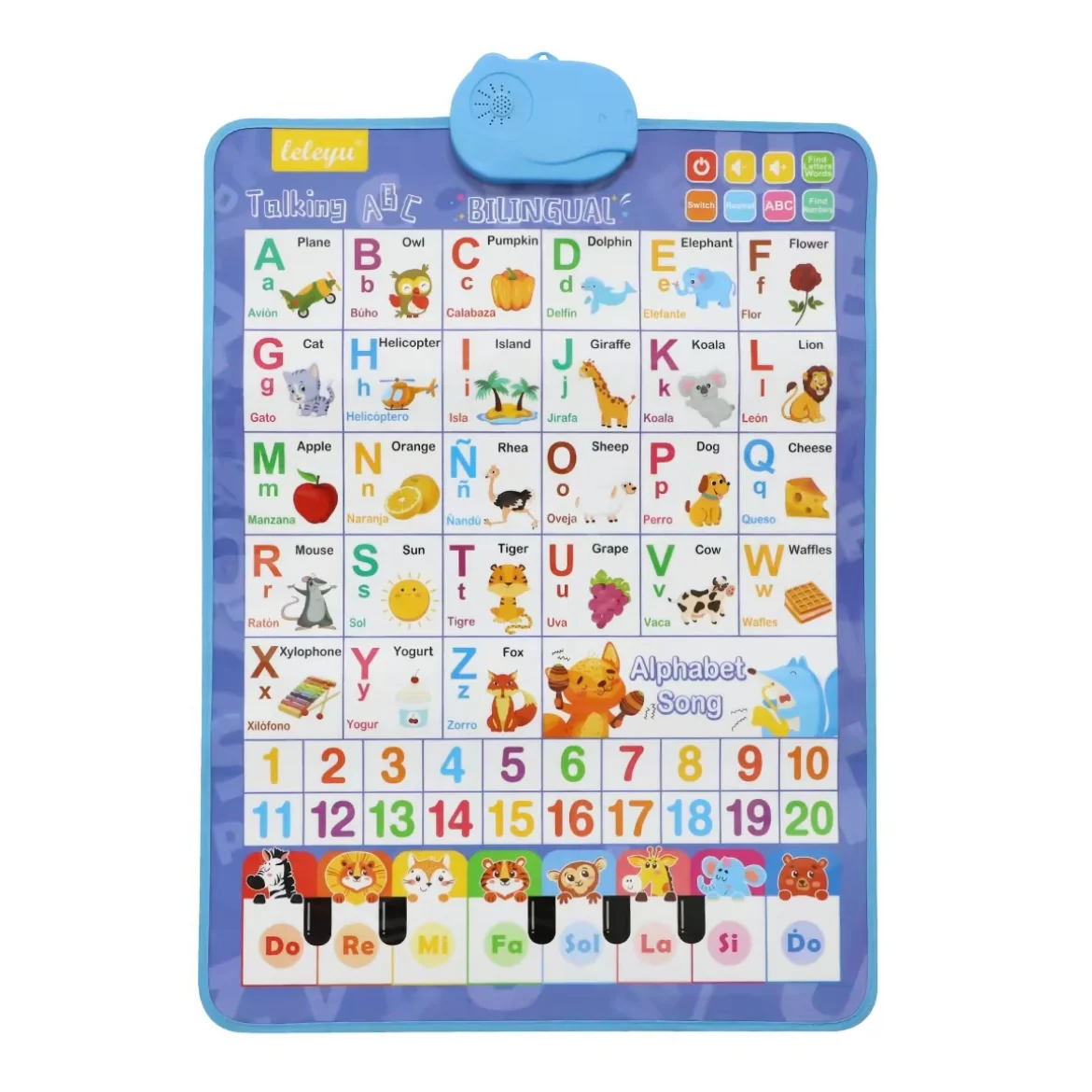 Bilingual Talking ABC & 123 Poster — English & Spanish Interactive Learning for Toddlers - Image 8