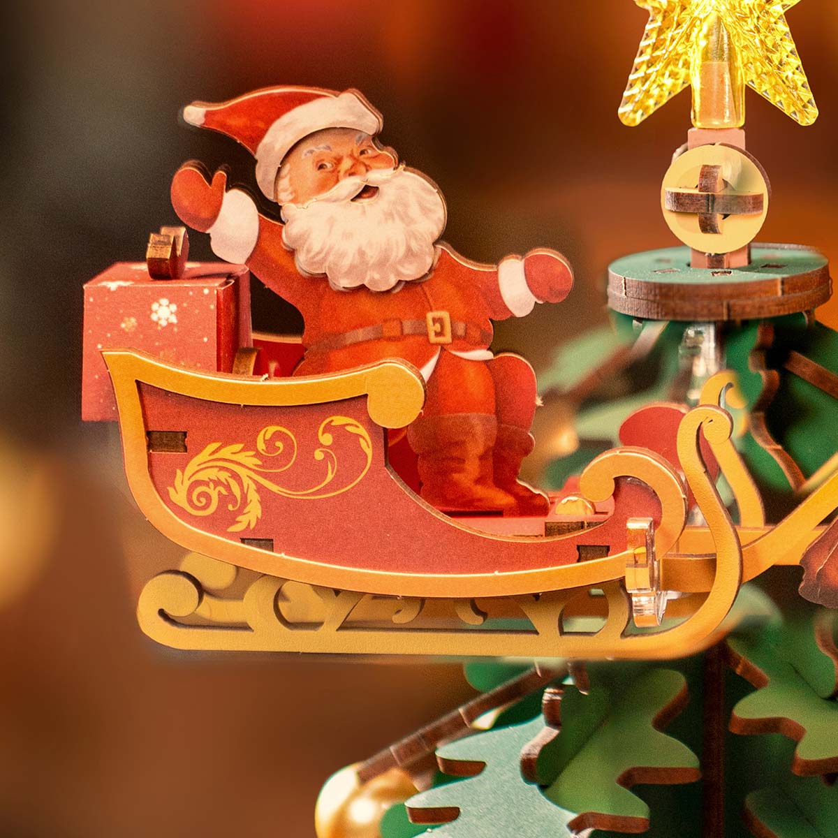 Christmas Melody Tree — 3D Wooden Puzzle Music Box - Image 5
