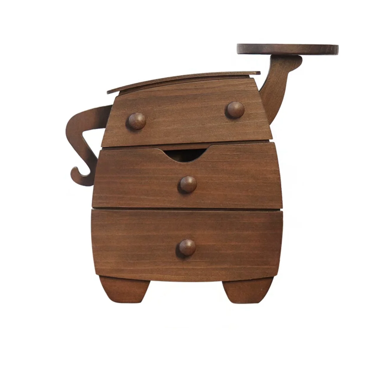 Chubby Cute Wooden Storage Cabinet – Compact Organizer with a Playful Design - Image 4