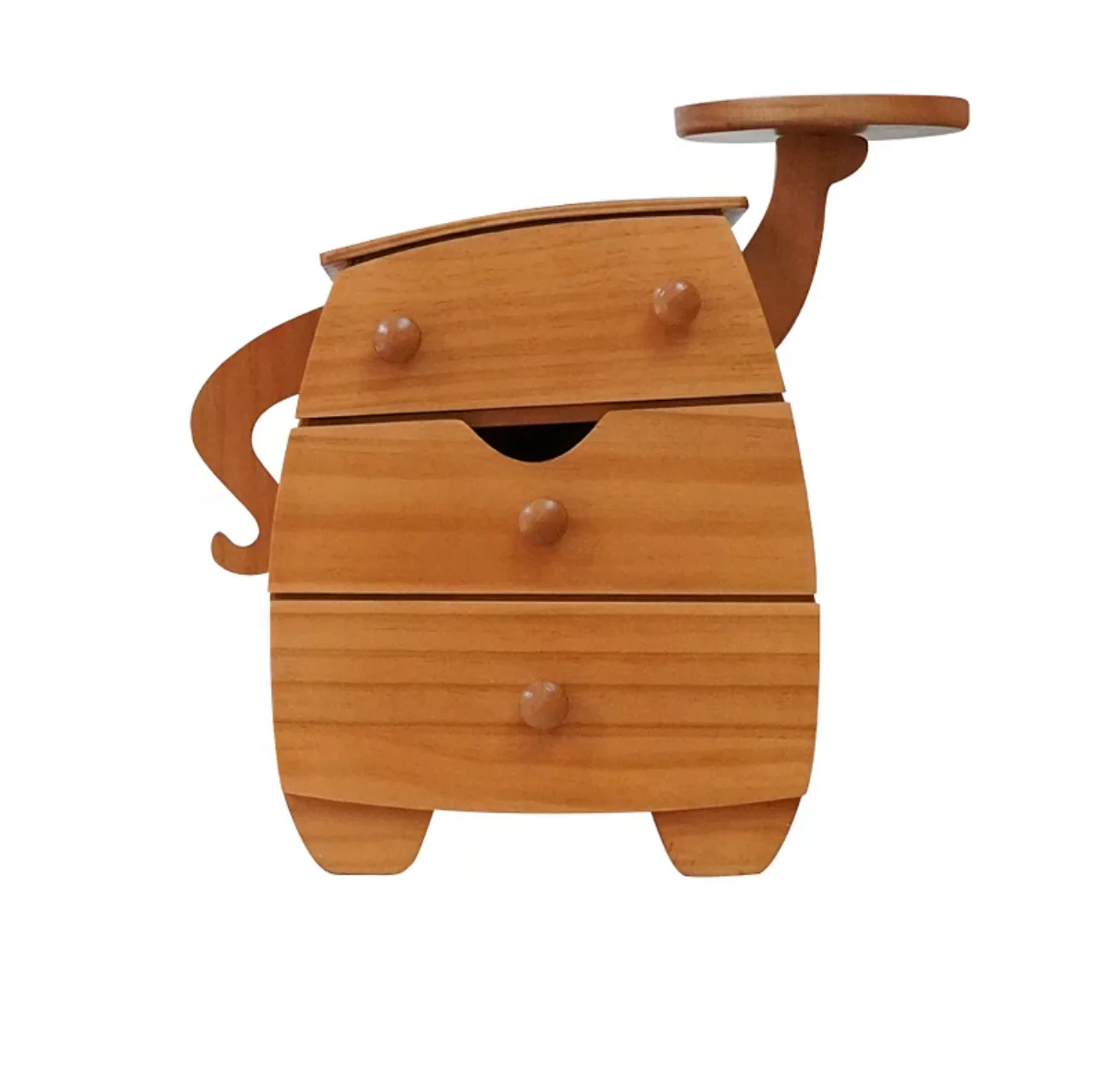 Chubby Cute Wooden Storage Cabinet – Compact Organizer with a Playful Design - Image 6