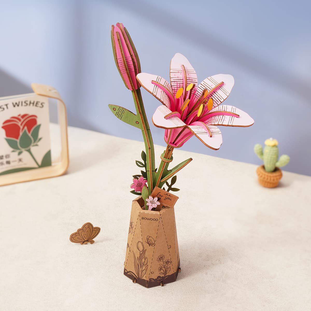Mother's Day Exclusive DIY Wooden Flower Bouquet 3D Wooden Puzzle - Image 11