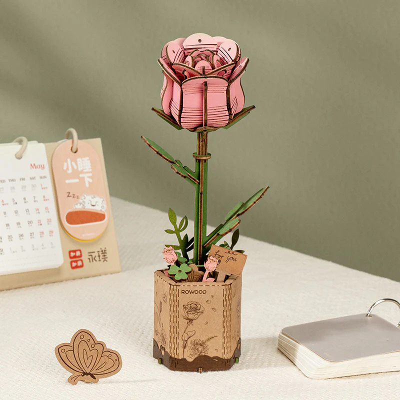 Mother's Day Exclusive DIY Wooden Flower Bouquet 3D Wooden Puzzle - Image 3