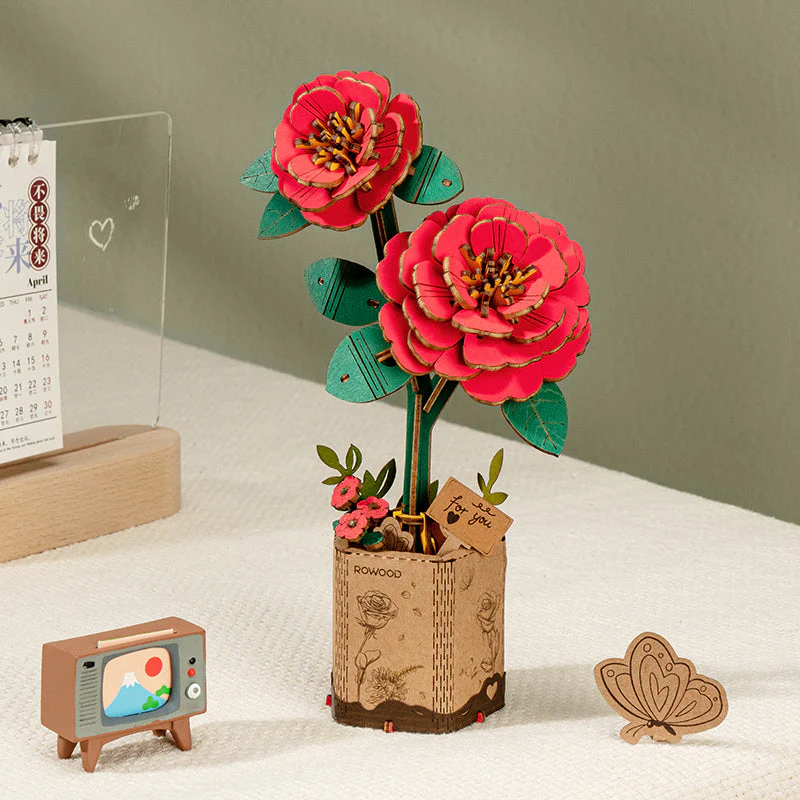 Mother's Day Exclusive DIY Wooden Flower Bouquet 3D Wooden Puzzle - Image 4