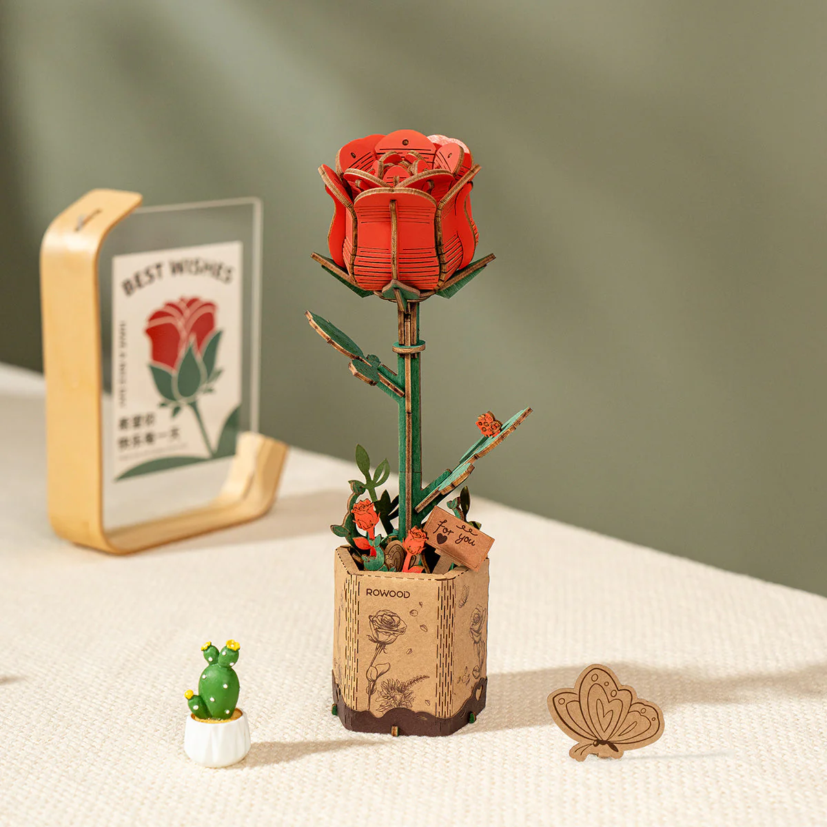 Mother's Day Exclusive DIY Wooden Flower Bouquet 3D Wooden Puzzle - Image 8