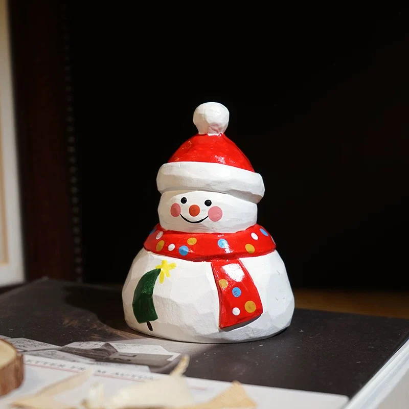 Hand-carved Solid Wood Christmas Decorations - Image 10