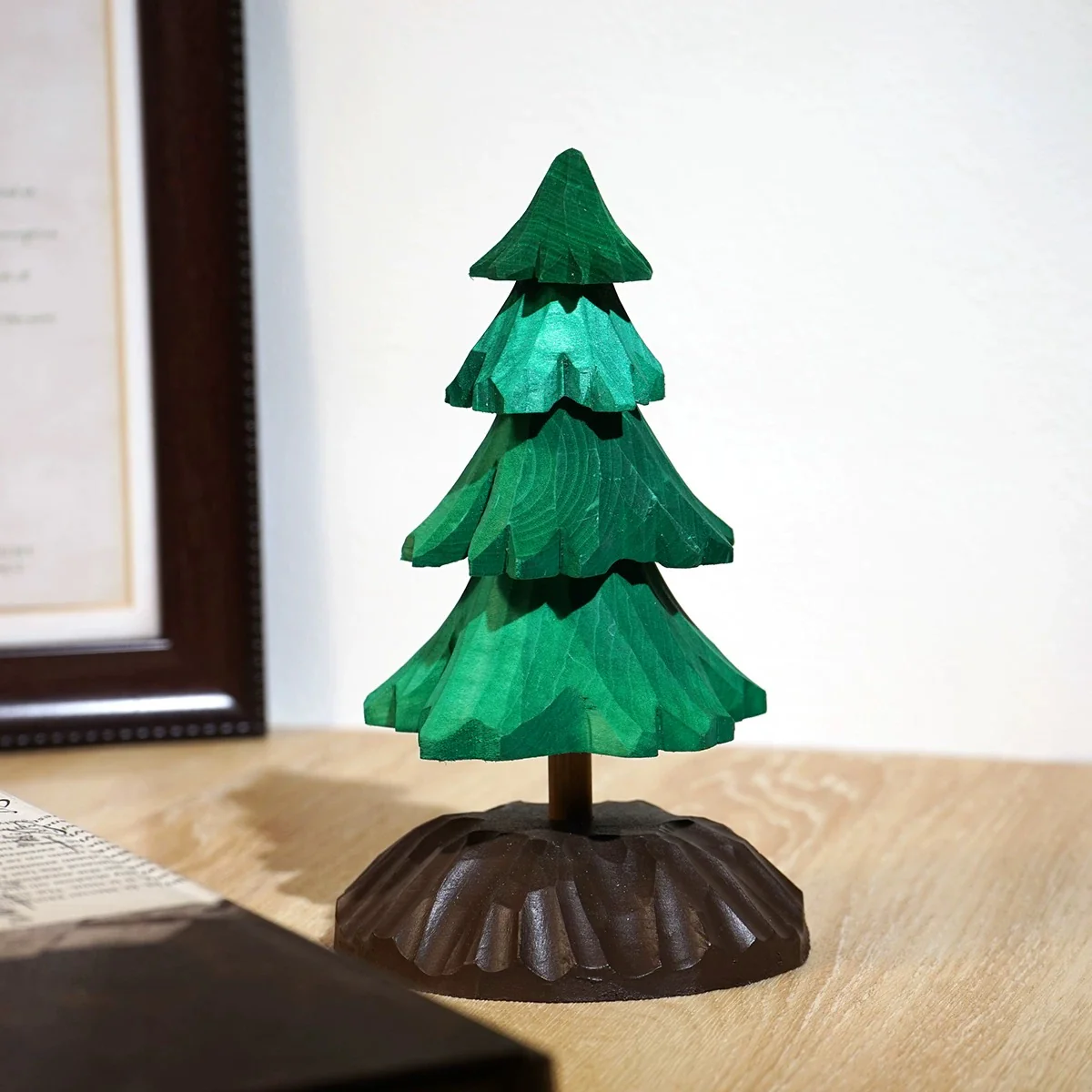 Hand-carved Solid Wood Christmas Decorations - Image 12