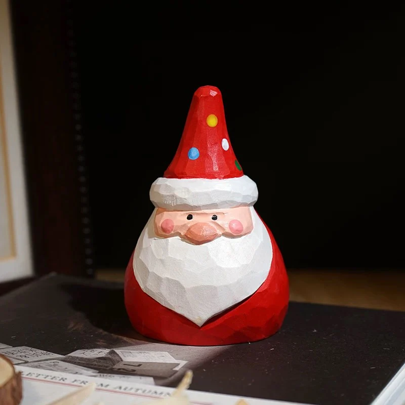 Hand-carved Solid Wood Christmas Decorations - Image 6