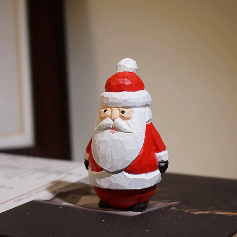 Hand-carved Solid Wood Christmas Decorations - Image 7