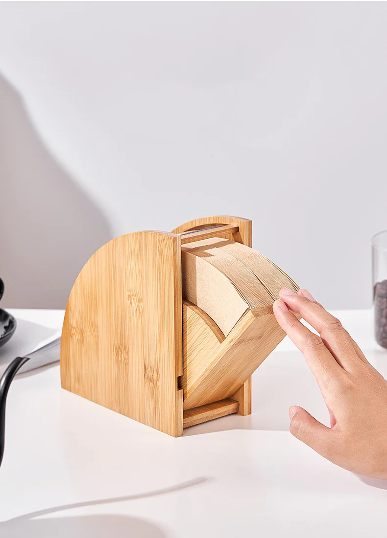 Handcrafted Wooden Coffee Filter Storage Rack - Keep Your Filters Organized and Dust-Free! - Image 4