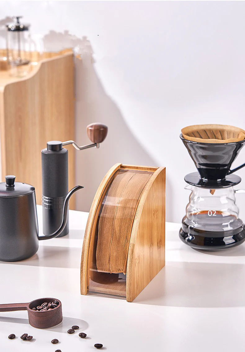 Handcrafted Wooden Coffee Filter Storage Rack - Keep Your Filters Organized and Dust-Free! - Image 5