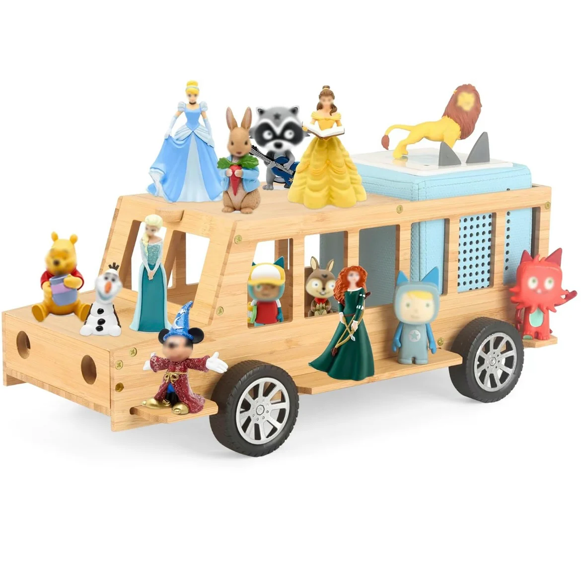Handcrafted Wooden Truck Shelf for Tonies – Magnetic Organizer & Display Rack for 20–30 Toniebox Characters - Image 5