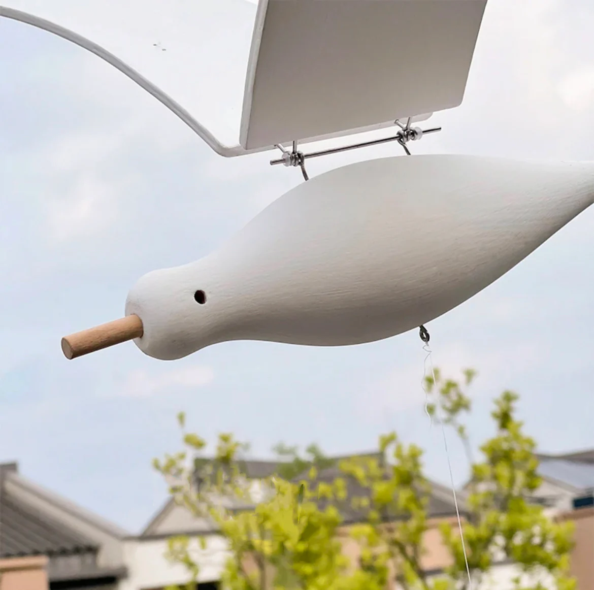 Original Handmade Wooden Craft Seagulls Pendant - A Unique and Eco-Friendly Gift for Your Loved Ones - Image 4