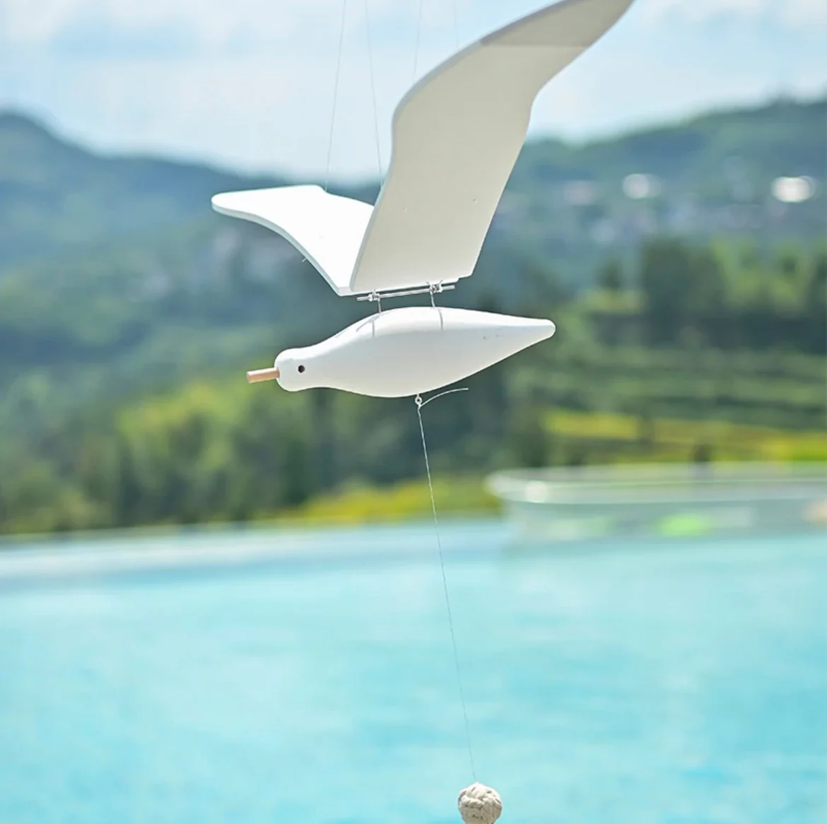 Original Handmade Wooden Craft Seagulls Pendant - A Unique and Eco-Friendly Gift for Your Loved Ones - Image 5