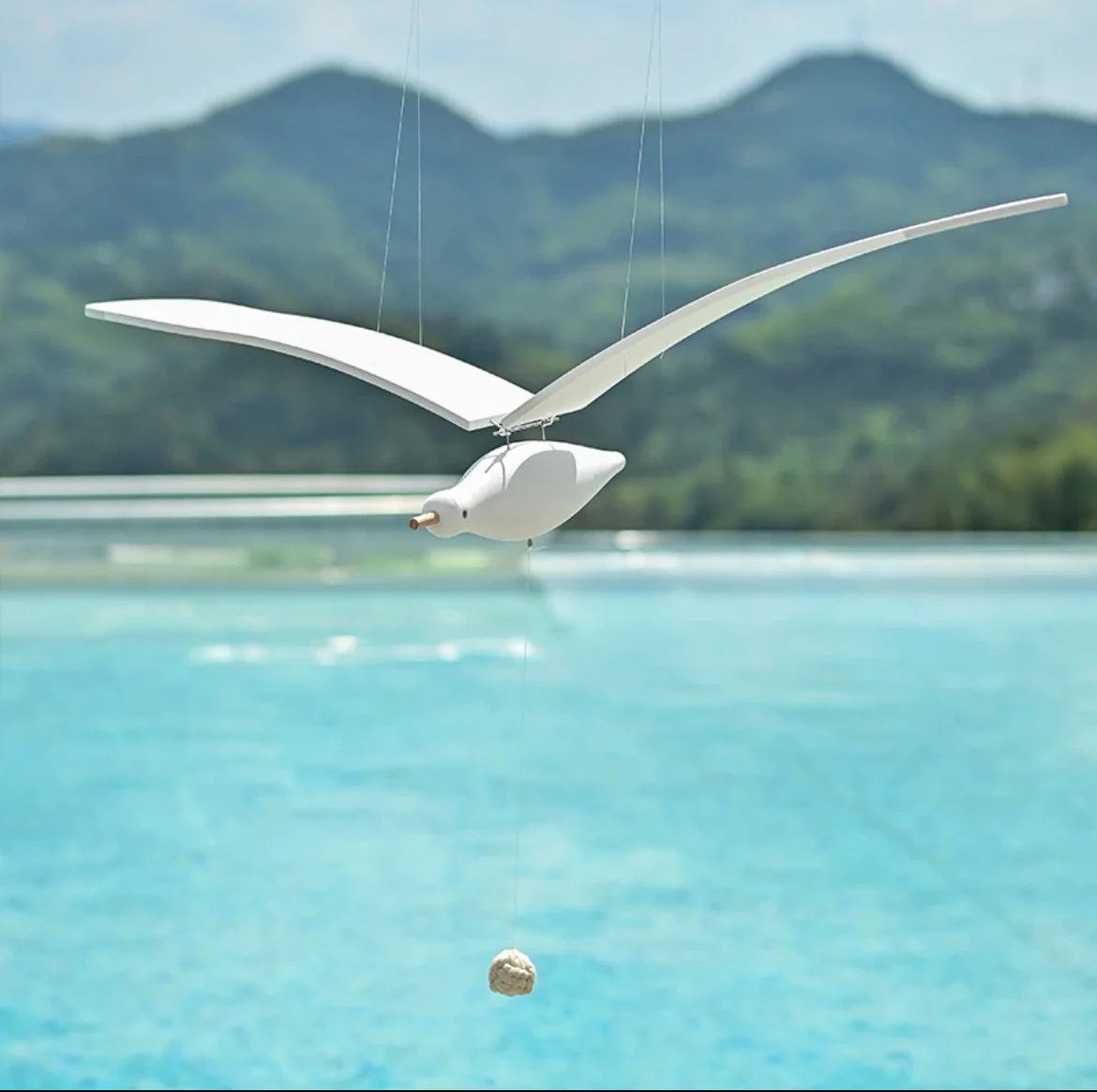 Original Handmade Wooden Craft Seagulls Pendant - A Unique and Eco-Friendly Gift for Your Loved Ones - Image 6