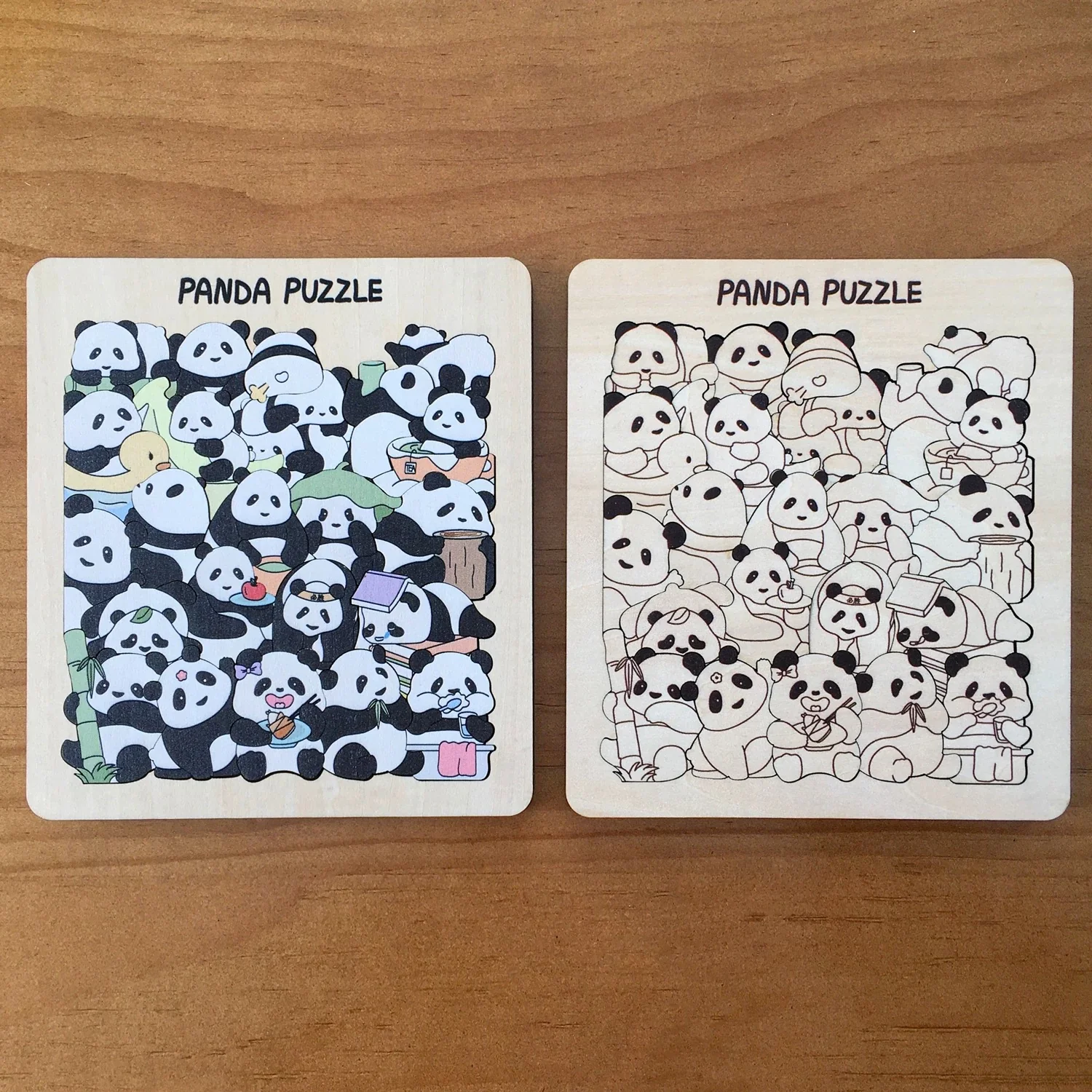 Original Magnetic Adorable Panda Wooden Puzzle - Image 4