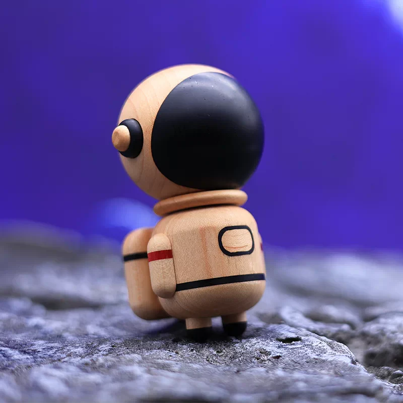 Magnetic Levitation Wooden Astronaut — Space Decor - Image 5