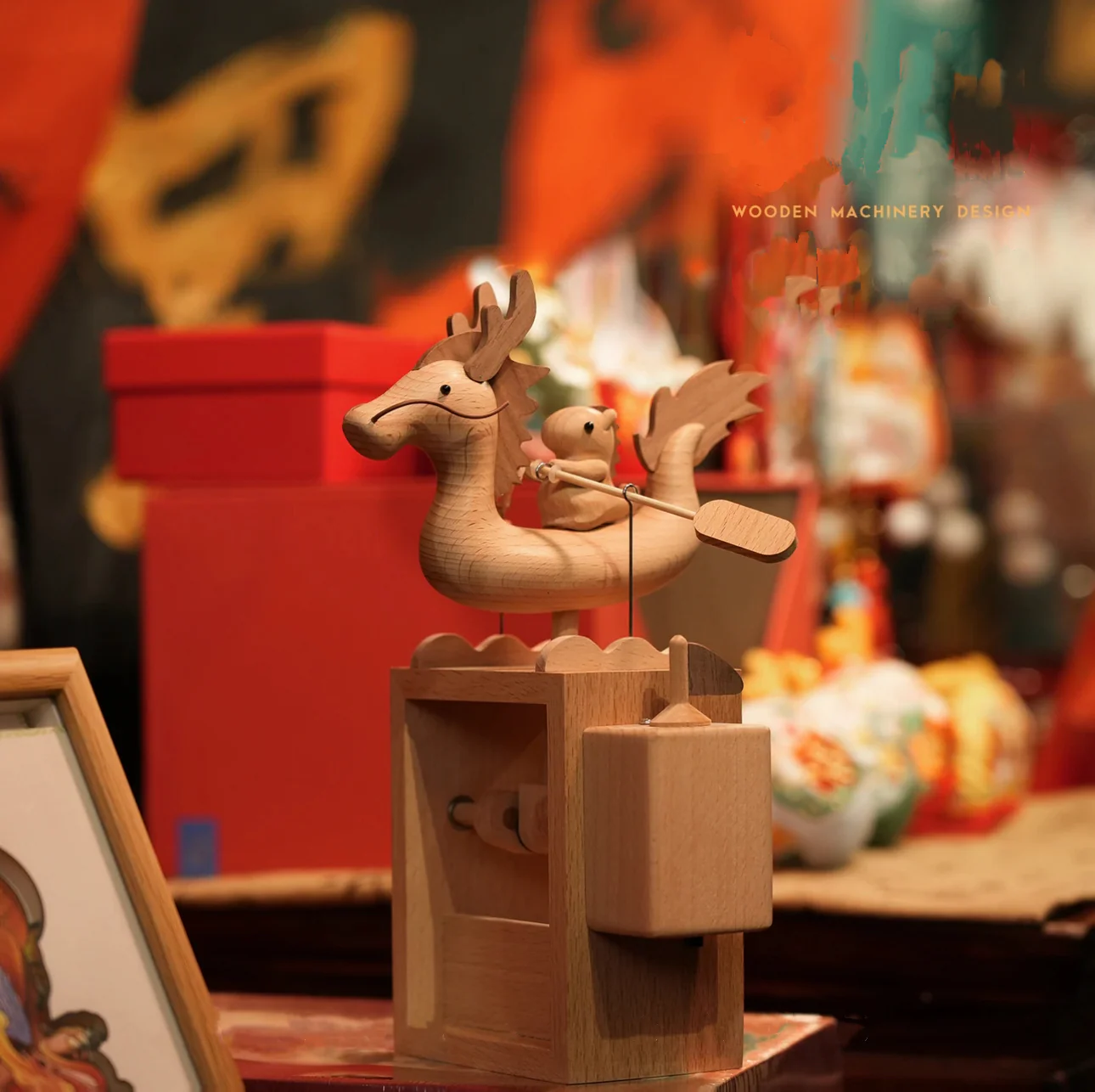 Original Handcarved Wooden Dragon Family - Image 5