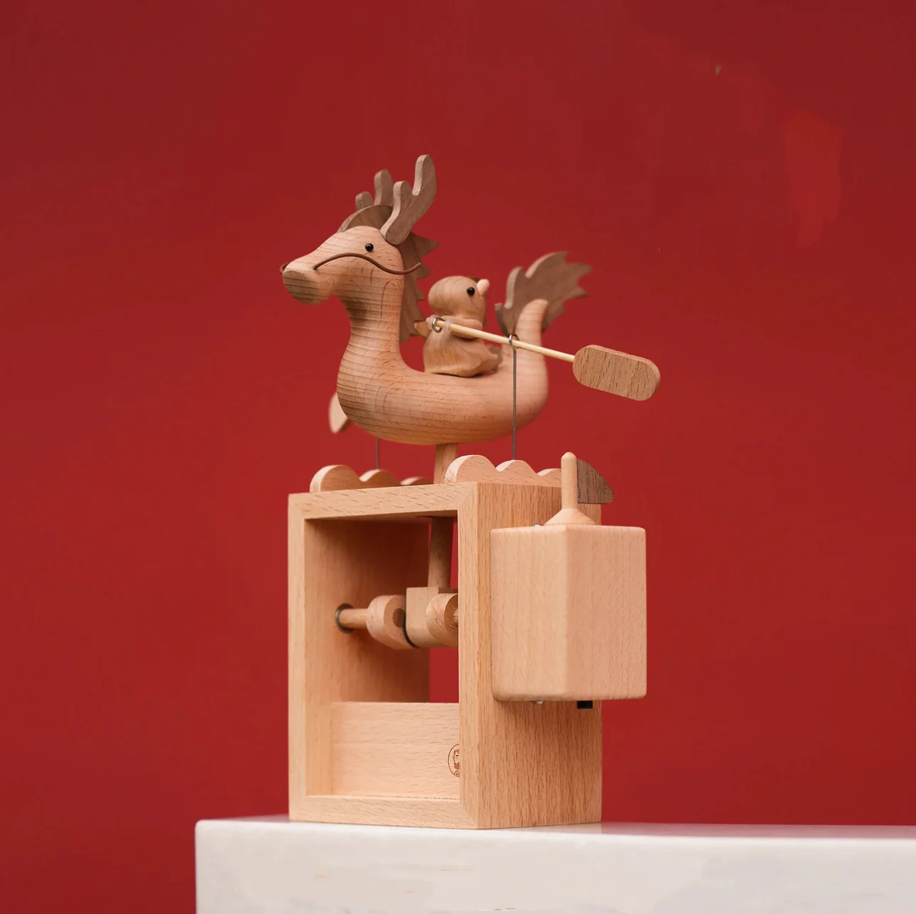 Original Handcarved Wooden Dragon Family - Image 6