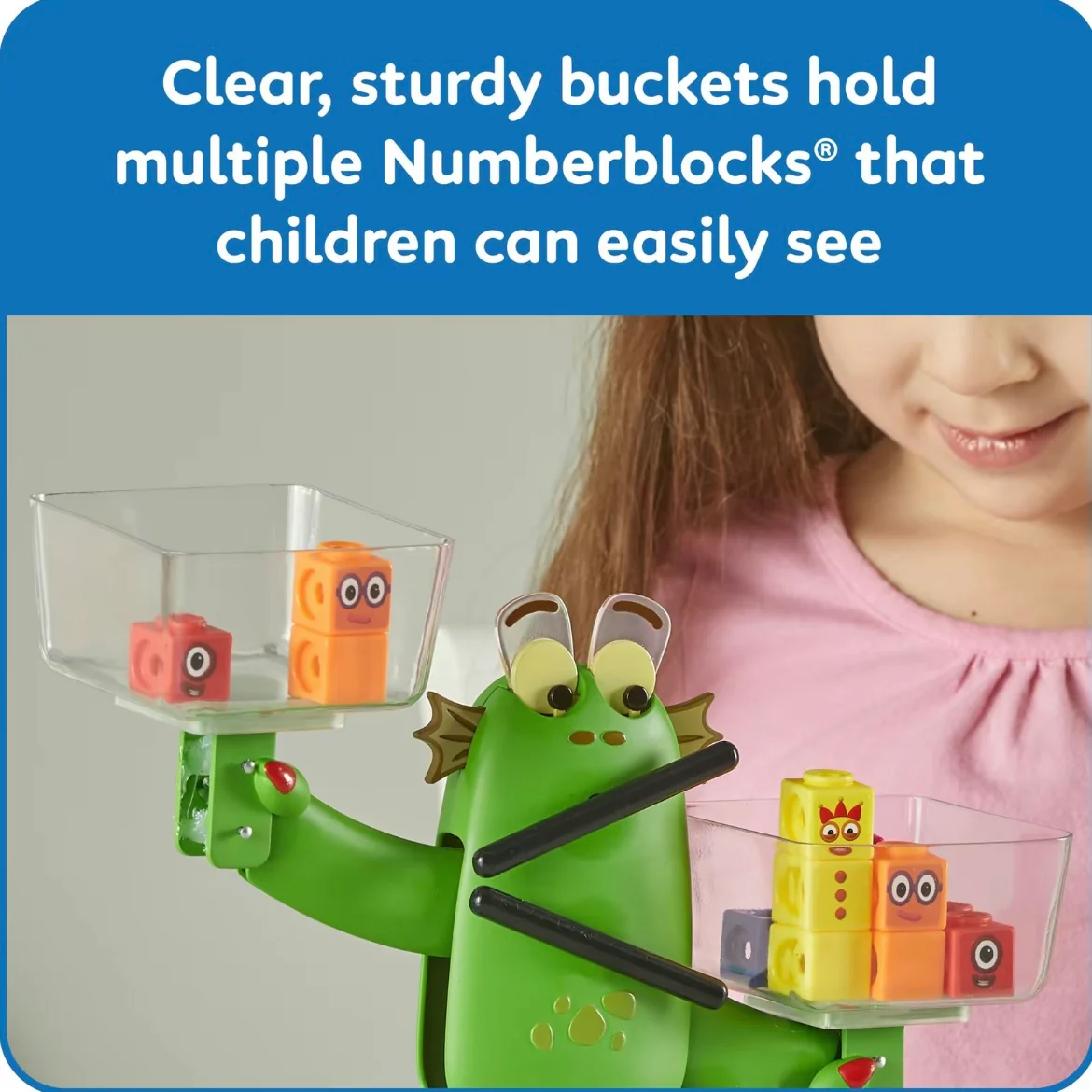 Numberblocks Blockzee Balance Activity Set, ﻿61 MathLink Cubes, Balance Scale, Educational Math Manipulatives, Numbers for Toddlers, Preschool Learning Activities, Birthday Gifts for Kids - Image 6