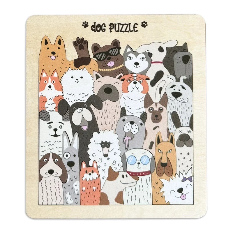 Original Magnetic Colorful Wooden Animal Puzzle Set - Image 3