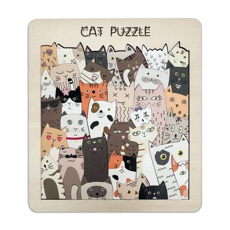 Original Magnetic Colorful Wooden Animal Puzzle Set - Image 4