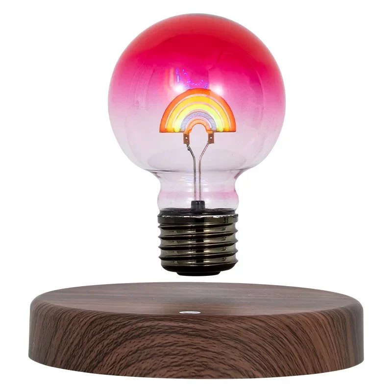 Original Anti-gravity Wood Style Levitating Rainbow Bulb - Image 5