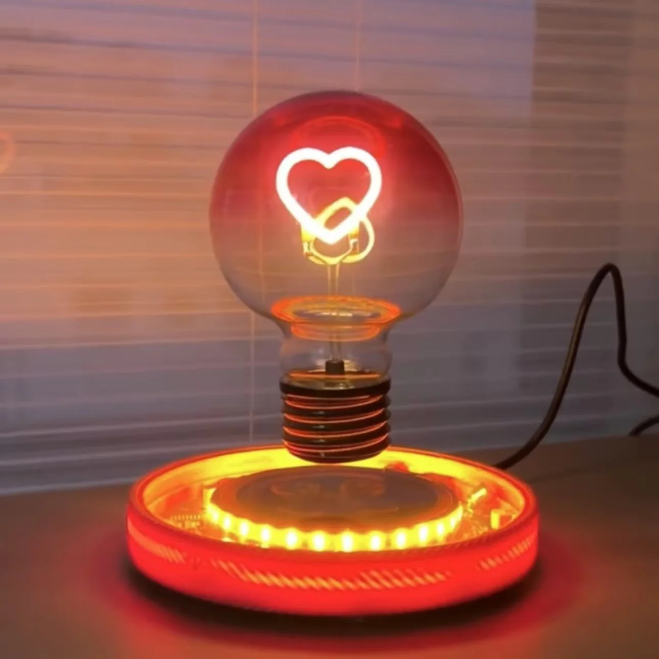 Original Anti-gravity Wood Style Levitating Rainbow Bulb - Image 6