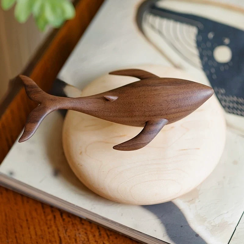 Original Handcarved Wooden Magnetic Levitating Whale - Image 5