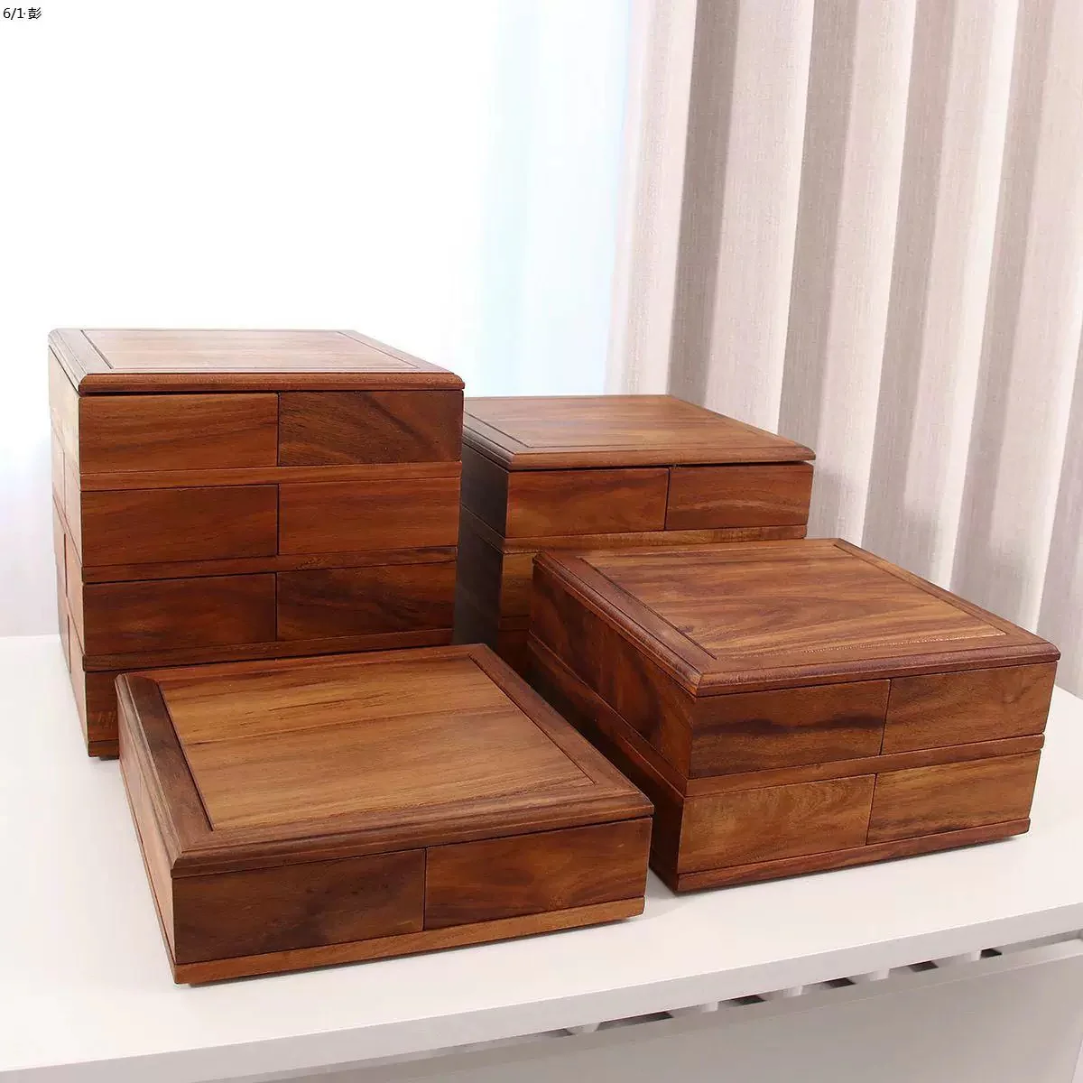 Ultra Multi-Layer Rotating Solid Wood Jewelry Storage Box - Image 4