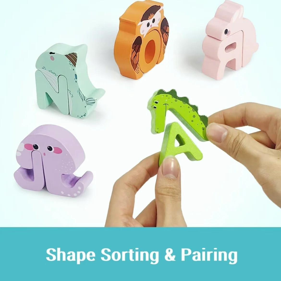Wooden Animal Alphabet Puzzle – A to Z Learning Toy for Kids - Image 3