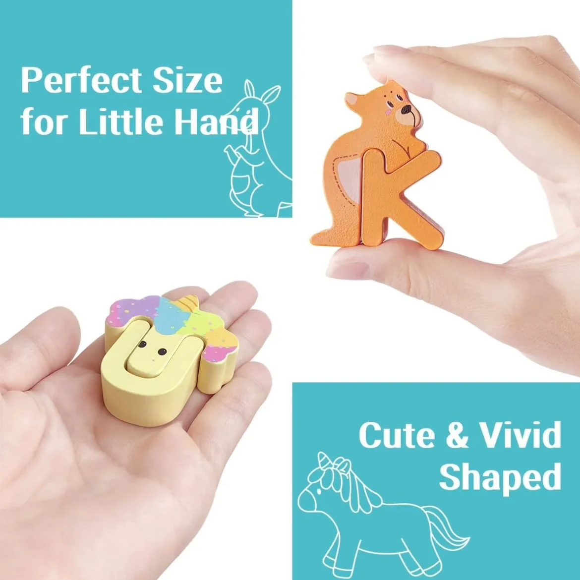 Wooden Animal Alphabet Puzzle – A to Z Learning Toy for Kids - Image 4