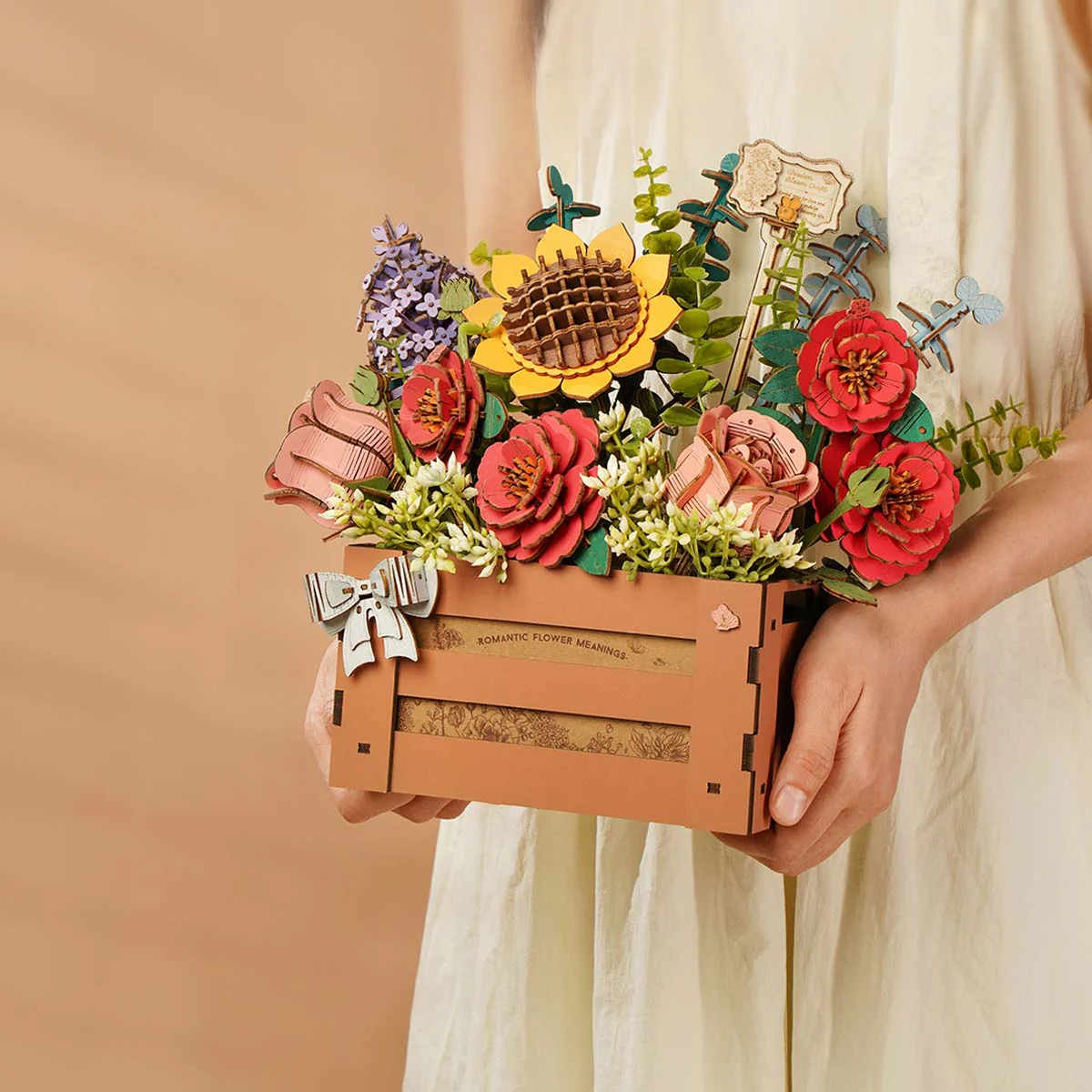 Wooden Bloom Box DIY 3D Puzzle - Image 3
