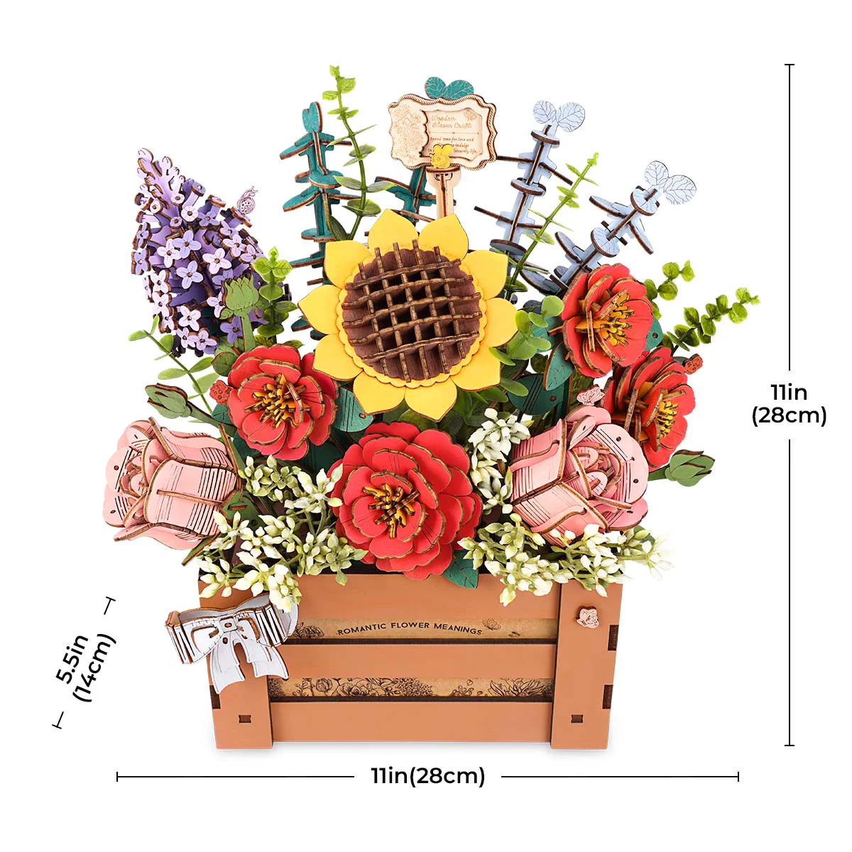 Wooden Bloom Box DIY 3D Puzzle - Image 7