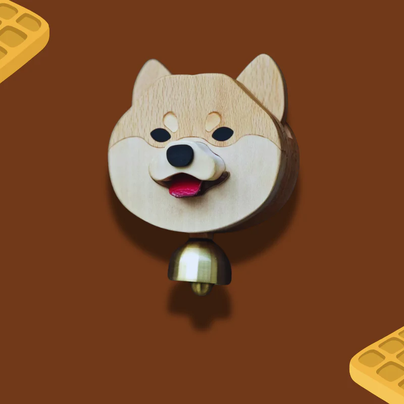 Original Personalized Hand-carved Wooden Pet Doorbell - Image 3