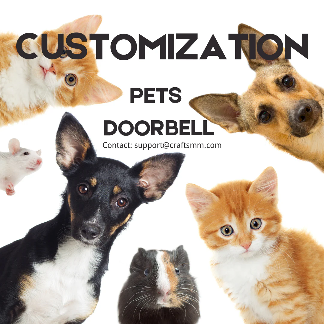 Original Personalized Hand-carved Wooden Pet Doorbell - Image 7